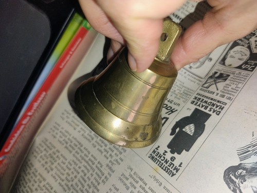 Alte messing glocke original - alte,