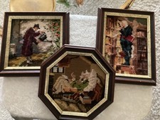 3 kleinere Gobelin Bilder mit