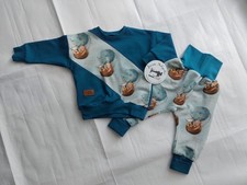 Oversized Sweater Pullover Pumphose Babyset  Gr. 80/86 Handmade Neu 