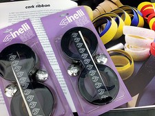 Cult NOS VINTAGE Cinelli Cork Ribbon Lenker- Korkband Bar Tape BLACK caps chrom