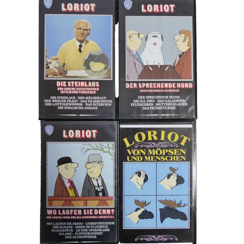 Loriot vhs von möpsen und - 5x,
