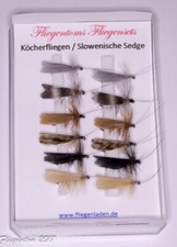 Set mit 12 Trockenfliegen -