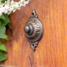 Türklingel aus Messing, Jugendstil-Klingel, Klingel im Gründerzeit-Stil