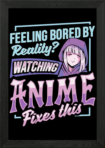 Anime meme gerahmtes wandbild - anime,