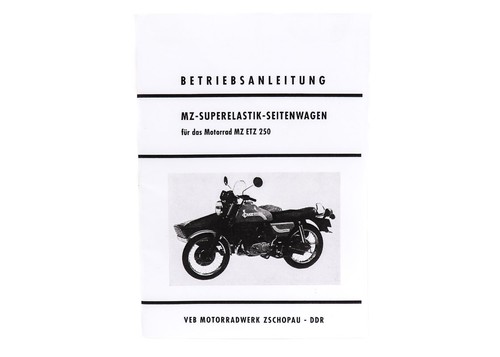 Betriebsanleitung seitenwagen - betriebsanleitung,