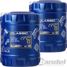 2x10 LITER MANNOL CLASSIC 10W40 MOTORÖL passend für VW 502/505/500 00 MB229.1/3