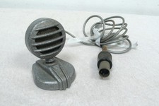 Tisch Mikrofon FW Miniatur Typ KMTSt 7055, Gußeisen mit Ständer, Vintage