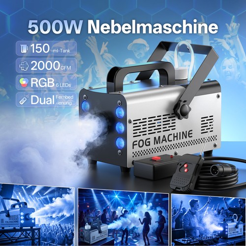 Nebelmaschine rgb led 500w - nebelmaschine,
