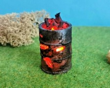 Brennendes Fass Tonne mit LED