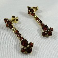 Granat Ohrringe 333 Gold