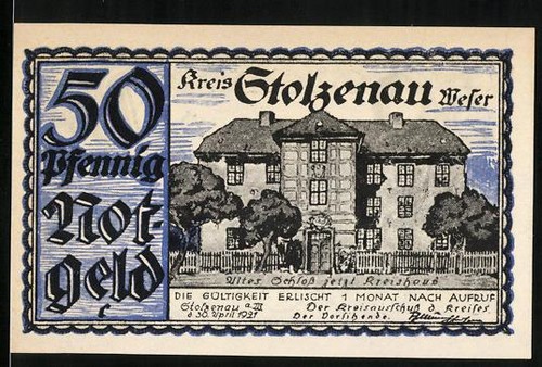 Notgeld stolzenau 1921 50 - notgeld,