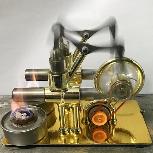 Zylinder stirlingmotor - 2-zylinder,