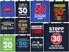 Geschenk 30.Geburtstag Geschenkverpackung 30 Jahre Baumwolltasche Tragetasche