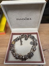 Mega Pandora Armband mit 22 Charms Clips silber gold