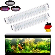 20-60cm Aquarium Beleuchtung LED RGB Pflanzen Wachsen Lampe Aquariumleuchte DE