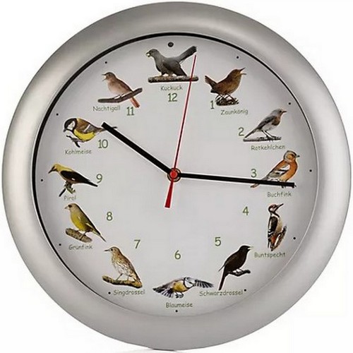 Vogelstimmen wanduhr mit - vogelstimmen-wanduhr, 12