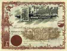 Mammoth Gold Mining Co.1890 Deer Lodge County Montana Gold Münzen Deko Blankette