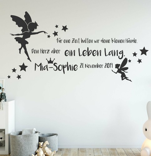 Wandtattoo babyzimmer mädchen - wandtattoo,