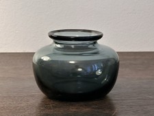 SF WMF Wilhelm Wagenfeld dickwandige Vase 7 cm turmalin Glas mid century