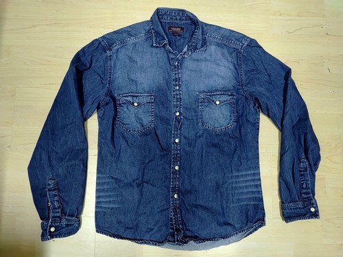 Zara man langarm jeans hemd - langarm,