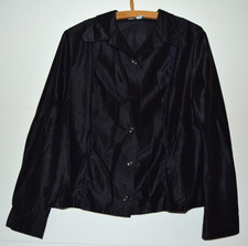 Vintage Dederon-Bluse Schwarz