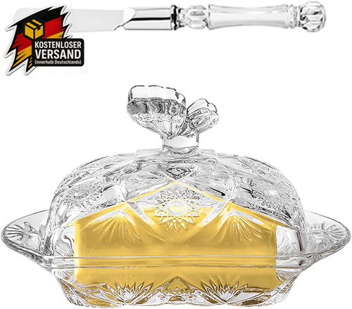Butterdose glas mit deckel - glas,