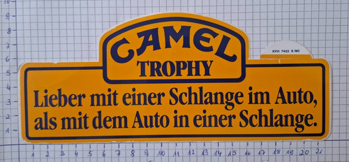 Aufkleber camel trophy 1990 - aufkleber, trophy",