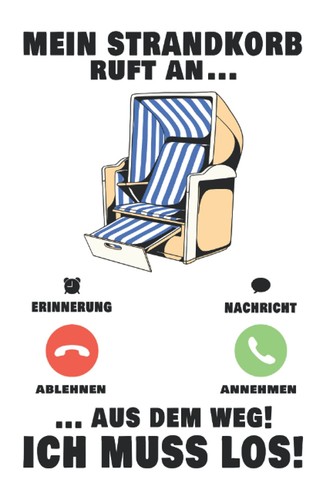 Strandkorb notizbuch mein - notizbuch:,