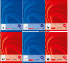 10x Brunnen A4 Premium Schulheft 32 Blatt Vivendi 90g/m² in liniert o. kariert 