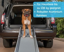 PetSafe® bis 136 kg !! 🐶 ALU TELESKOP AUTO HUNDERAMPE Einstiegshilfe Transport