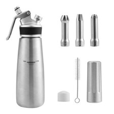 Küche Sahnespender Edelstahl Professional Sahnebereiter Sahnesyphon Sahne 500ML
