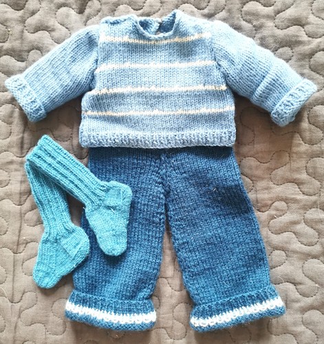 Süsses antikes puppenoutfit - süsses,