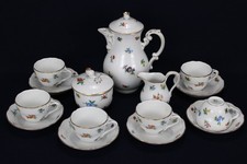 15-tlg. Hutschenreuther Maria Theresia Mirabell Moccaservice Mokkagedecke Kanne