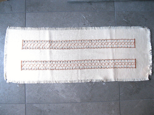 Tischläufer 100x40cm hohlsaum - 100x40cm,