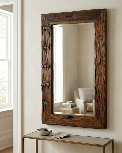 Altholz spiegel teak holz - spiegel,