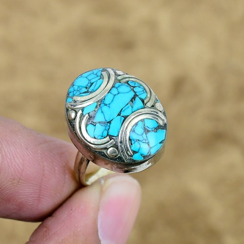 Türkis verstellbarer ring 925 - türkis,