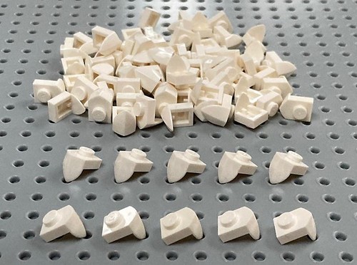 Lego modifizierte weiße 1x1 - lego,