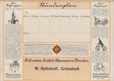 Werbe- Stundenplan 30er Jahre