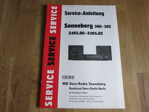 Ddr service anleitung radio - ddr,
