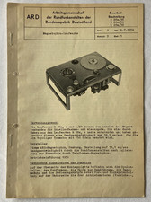 Braunbuch Unterlagen für AEG