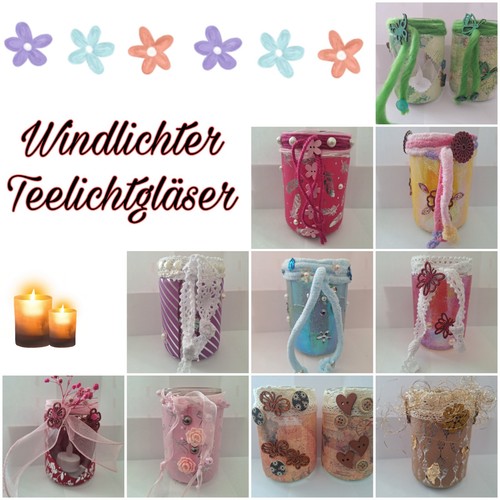 Windlicht glas handmade - glas,