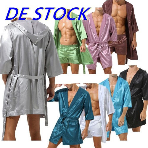 Herren satin kimono - de-,