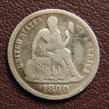 USA. One Dime 1890