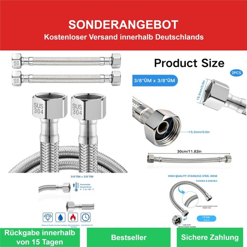 Stück flexschlauch 8 - 2, 3/8"