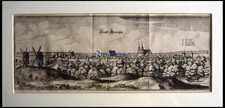 GRANSEE, Gesamtansicht, Kupferstich von Merian um 1645