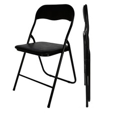 Metall Klappstuhl gepolstert -