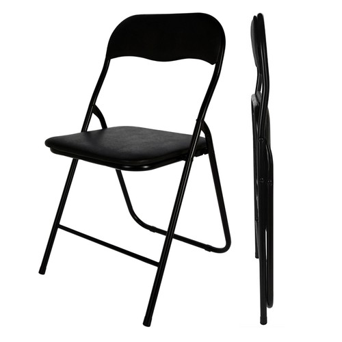 Metall klappstuhl gepolstert - metall,