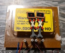 NOCH 5206 HO Spur Bahnübergang Warnsignal Set