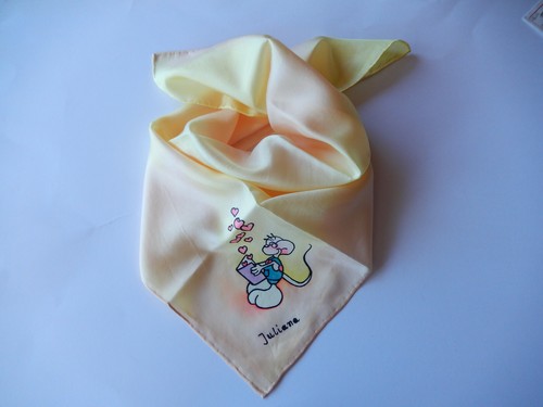 Kinder seidentuch handbemalt - kinder, handbemalt*