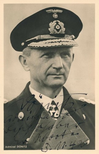 Karl donitz signiertes foto - signiertes,